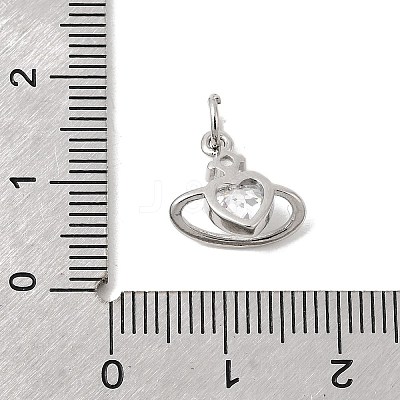 Brass Pave Cubic Zirconia Pendants KK-P343-05P-1