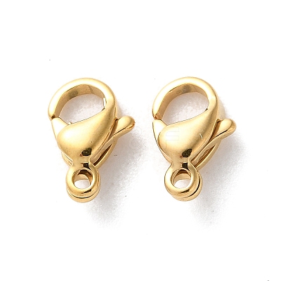 304 Stainless Steel Lobster Claw Clasps STAS-V007-01A-G-1