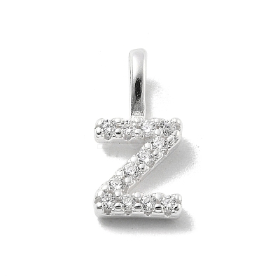 925 Sterling Silver with Cubic Zirconia Charms STER-Q004-01Z-S-1
