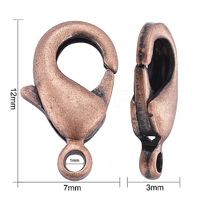 Brass Lobster Claw Clasps LS-KK-902-R-NF-1