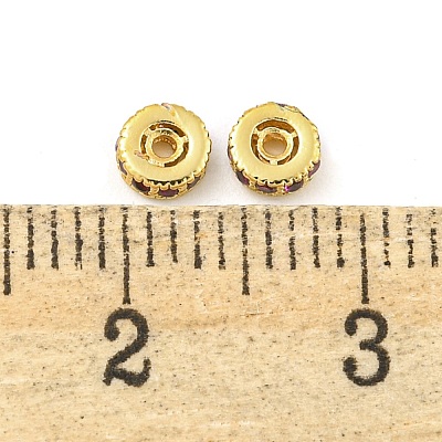 Rack Plating Brass Micro Pave Cubic Zirconia Spacer Beads KK-F089-39A-G02-1