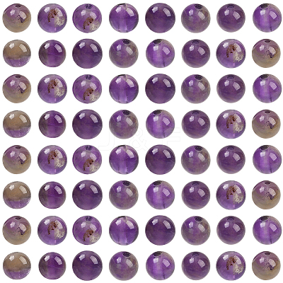 200Pcs Natural Amethyst Beads G-SP0001-22A-1