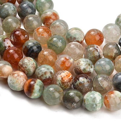 Natural Fire Crackle Agate(Dyed & Heated) Beads Strands G-K425-A03-12mm-1