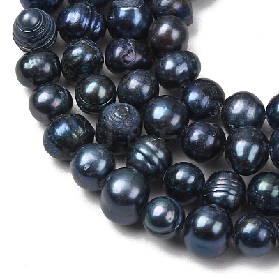 Natural Cultured Freshwater Pearl Beads Strands PA-CBABE82-07-1