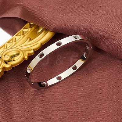 Hollow 304 Stainless Steel Bracelets for Women PW-WG7F9D3-02-1