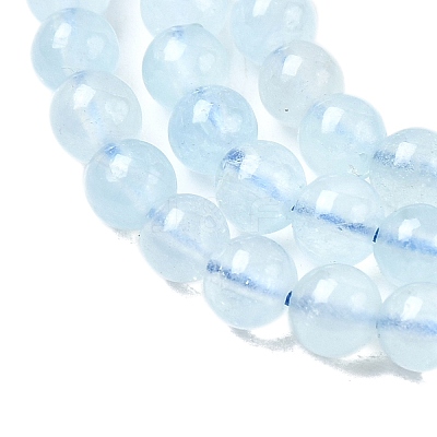 Natural Aquamarine Beads Strands G-G344-A08-4mm-1