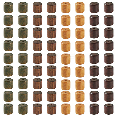 80Pcs 4 Colors Sandalwood Beads WOOD-TA0002-72-1