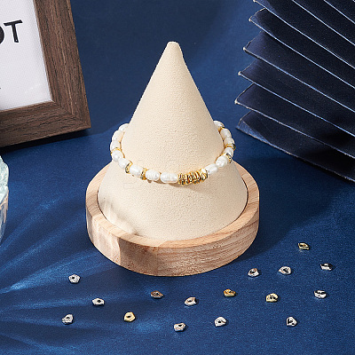 40Pcs 2 Colors Brass Spacer Beads KK-BC0012-75-1