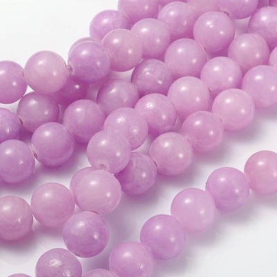 Natural Yellow Jade Beads Strands JBR10mm-9-1