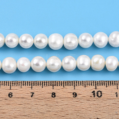Natural Cultured Freshwater Pearl Beads Strands PEAR-N013-07Q-1