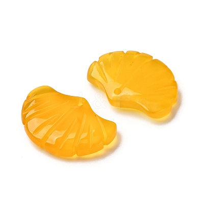 Natural Yellow Agate Pendants G-NH0006-01E-1