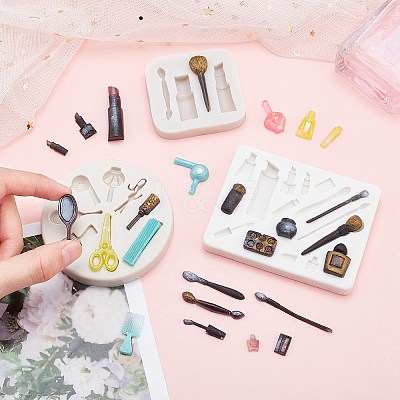 DIY Makeup Tools Silicone Molds Kits DIY-GF0002-34-1