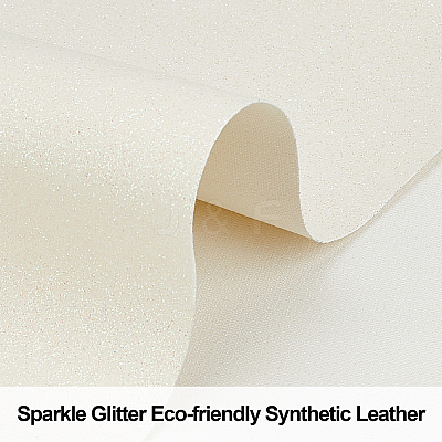 Paillette Imitation Leather Fabric DIY-WH0221-26B-1