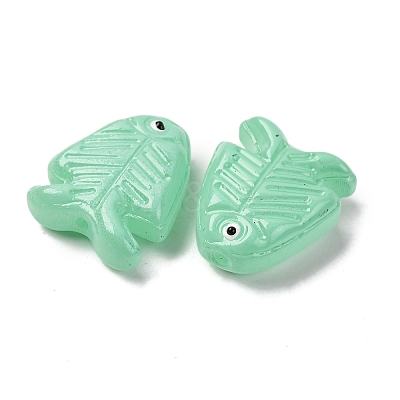 Transparent Glass Enamel Beads LAMP-U004-06-07-1