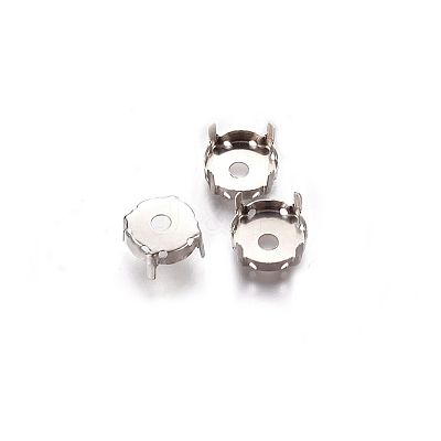 Non-Tarnish 201 Stainless Steel Rhinestone Claw Settings STAS-L229-05A-1
