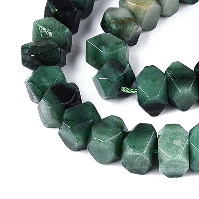 Natural Fuchsite Beads Strands G-D091-A27-1