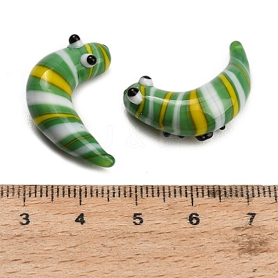 Handmade Lampwork Worm Figurines LA-CBA77D3-01H-1