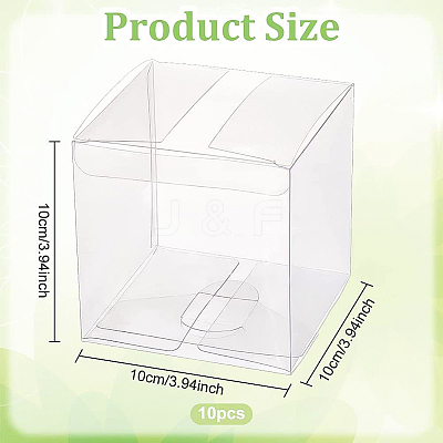 Foldable Transparent PET Box CON-WH0074-72E-1