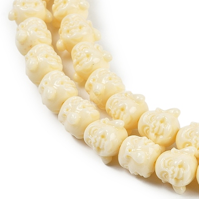 Synthetic Coral Carved Beads Strands CORA-C003-11A-1