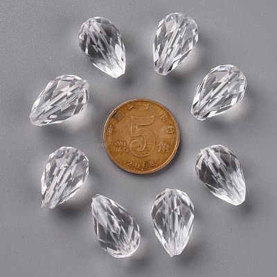 Transparent Acrylic Beads X-TACR-S128-01-1