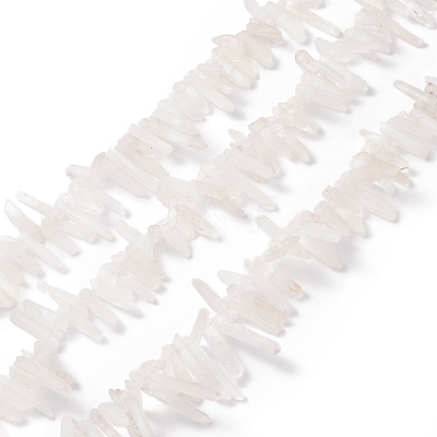 Natural Quartz Crystal Pointed Beads Strands G-L484-03-1