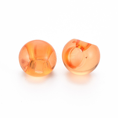 1-Hole Transparent Acrylic Buttons TACR-S154-50B-1
