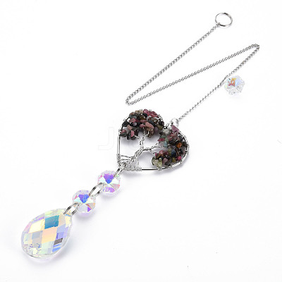 Natural Tourmaline Big Pendants G-N333-008H-1