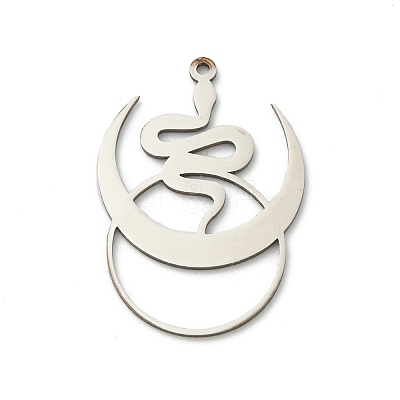 201 Stainless Steel Pendants STAS-I332-02P-1