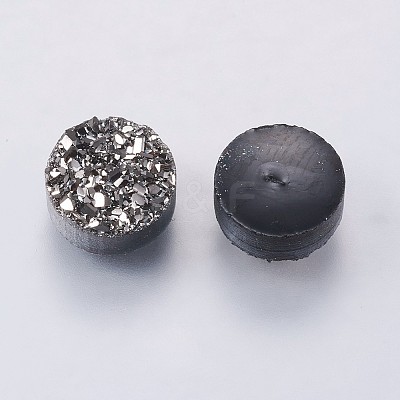 Imitation Druzy Gemstone Resin Cabochons LS-RESI-E012-02G-1