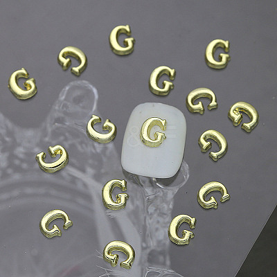 Alloy 26 Letter Shapes Nail Art Decoration MRMJ-WH0114-001-07-1