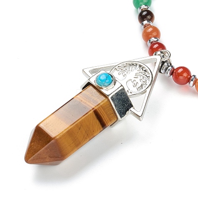 Chakra Jewelry NJEW-I246-01C-1