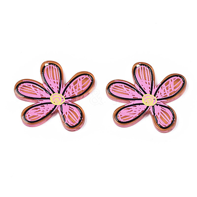 Transparent Acrylic Pendants KY-T022-29-1