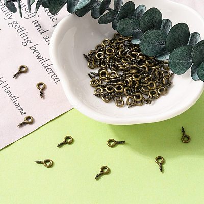 Iron Screw Eye Pin Peg Bails E561Y-AB-FF-1