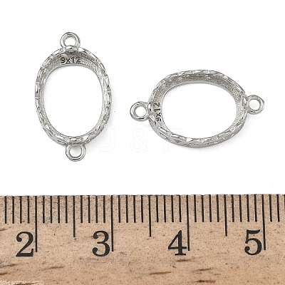 925 Sterling Silver Connector Cabochon Settings STER-NH0019-01P-01-1