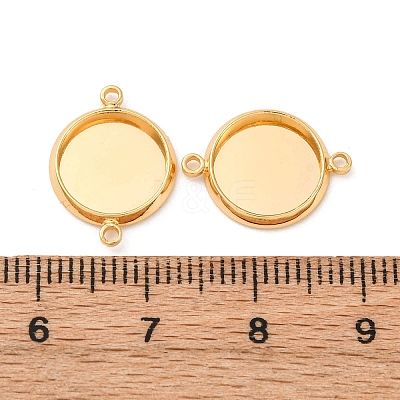Brass Connector Cabochon Settings KK-F898-21B-G-1