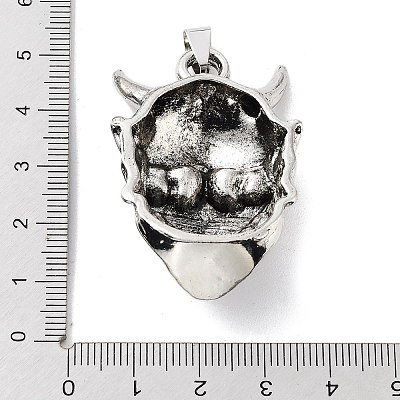 Tibetan Style Alloy Pendants TIBE-L012-040AS-07-1