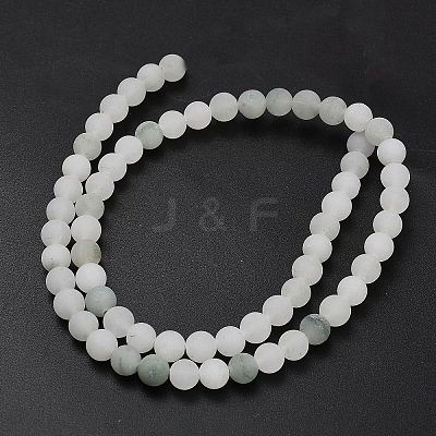 Natural Tianshan Cui Quartzite Beads Strands G-G305-A02-6mm-1