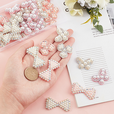 36Pcs 6 Style Non Woven Fabric Ornament Accessories DIY-AR0002-26-1