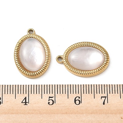 Natural Freshwater Shell Pendants STAS-G397-08G-01-1