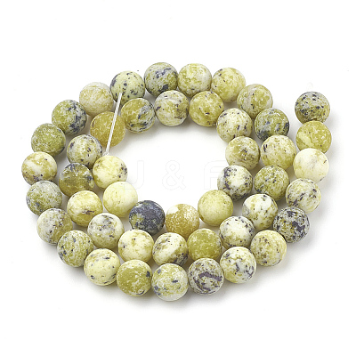 Natural Yellow Turquoise(Jasper) Beads Strands LS-G-T106-297-1