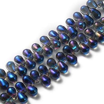 Electroplate Glass Beads GLAA-WH0023-29D-1