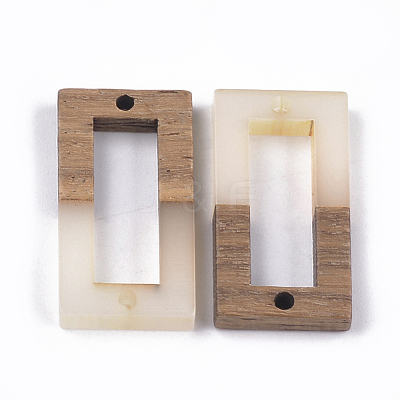 Resin & Walnut Wood Links connectors RESI-S367-09C-1
