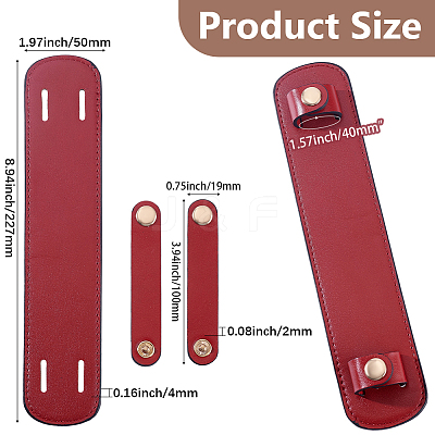 PU Leather Shoulder Strap Pads DIY-WH20001-32F-1