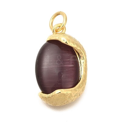 Brass Pendants KK-U040-01G-04-1