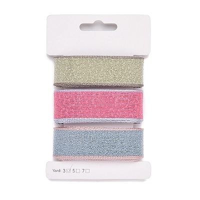 9 Yards 3 Styles Polyester Ribbon SRIB-A014-K03-1