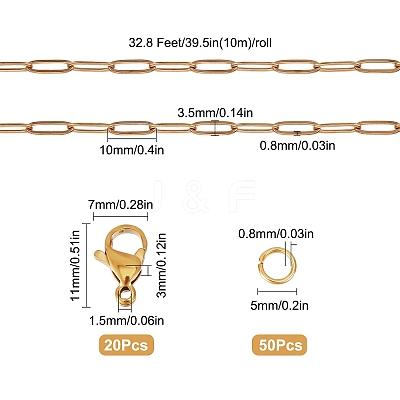 DIY Chain Bracelet Necklace Making Kit DIY-SC0021-32G-1