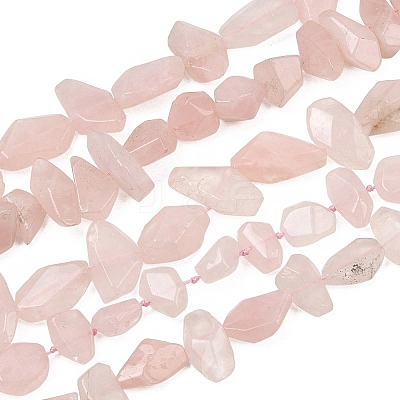 Natural Rose Quartz Beads Strands GG-CBA3D9B-12-1