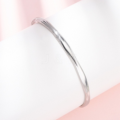304 Stainless Steel Cuff Bangles for Women BJEW-Z146-05P-1