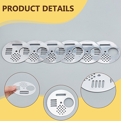 Stainless Steel Bee Barrier AJEW-WH0596-254-1