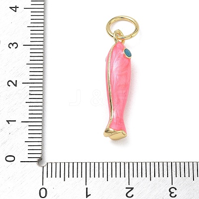 Brass Enamel Pendants KK-CBA6980-11G-C-1